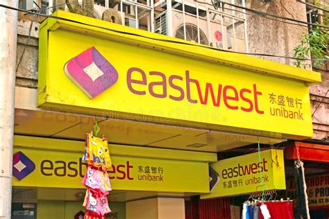 Eastwest Bank Facade and Sign in Manila, Philippines Editorial Stock ...