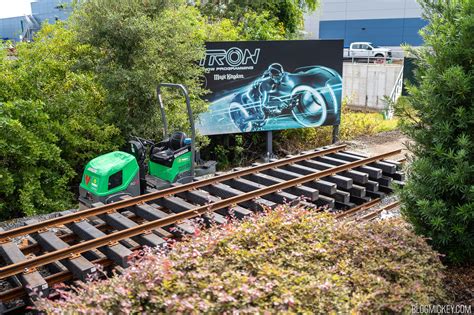 Walt Disney World Railroad Track Staged to Complete Final Stretch of Installation Through TRON ...