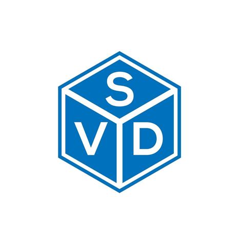 SVD letter logo design on black background. SVD creative initials letter logo concept. SVD ...