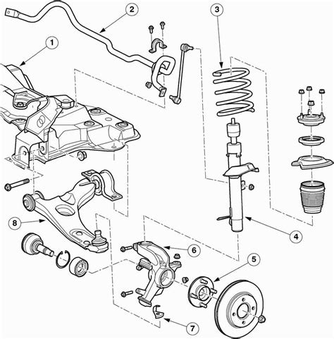 Explore the 2005 Ford Escape Suspension Parts Diagram