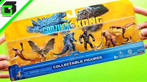 New GODZILLA vs KONG (6 pack mini figures) UNBOXING and REVIEW! - YouTube