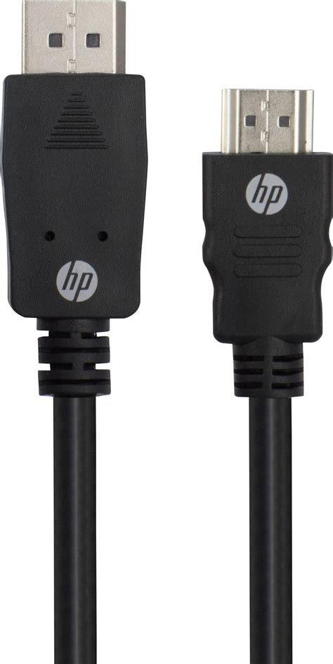 HP HDMI Cable 3.00 m Black [1x DisplayPort plug - 1x HDMI plug] | Conrad.com