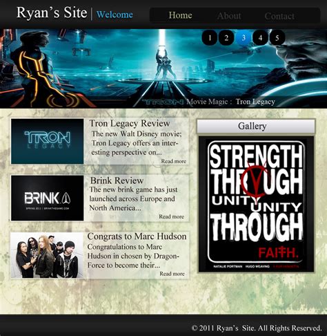 Website design layout by Sovietagressor on DeviantArt