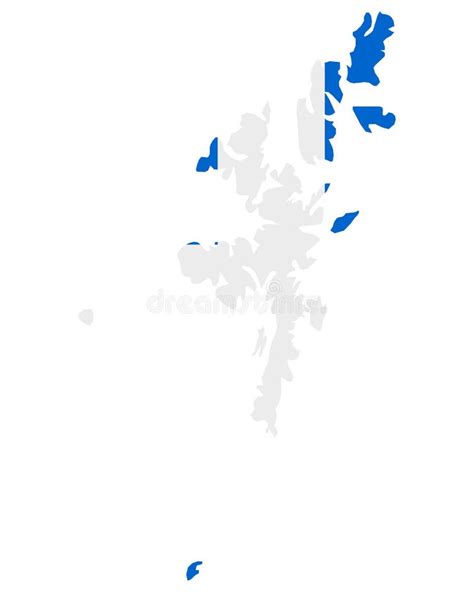 Flag in Map of the Shetland Islands Stock Vector - Illustration of ...