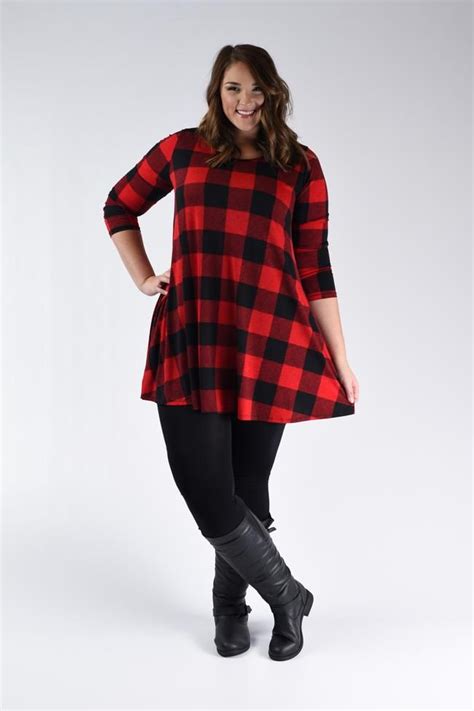 Red & Black Checker Dress | Red plaid outfit, Red black checkered ...