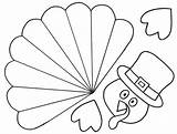 Printable Turkey Crafts sketch template