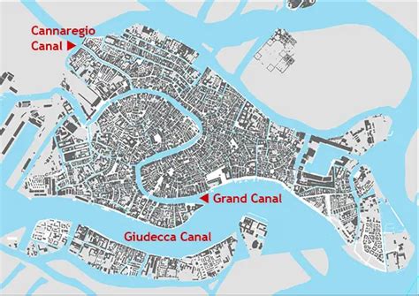 Venice Italy Canal Map