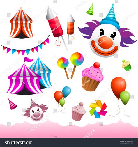 A Collection Of Vector Carnival Design Elements. - 60226066 : Shutterstock