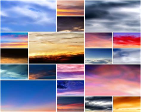 100 Clouds Photoshop Overlays, Heavy Dark Skies Photo Layer, Dark ...