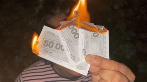 Burn Money GIF - Burn Money - Discover & Share GIFs