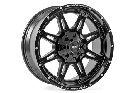 Rough Country 94 Series Wheel | One-Piece | Matte Black | 20x10 | 5x5.0 ...