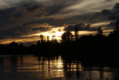 Free Images : beautiful, sunset, river, nature, reflection, body of water, cloud, waterway ...