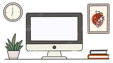 Computer Desk Illustration For Powerpoint Slidemodel - vrogue.co