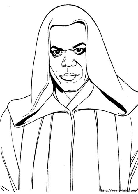 Star Wars - Mace Windu Coloring Pages