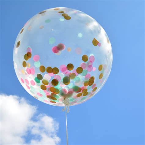 Customize your own Confetti Balloon, 36 in. Jumbo Clear Balloon filled