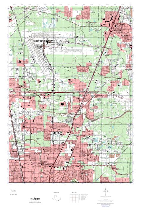 MyTopo Humble, Texas USGS Quad Topo Map