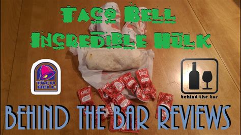 Taco Bell's Secret Menu: Incredible Hulk - Behind the Bar Liquor & Food Reviews - YouTube