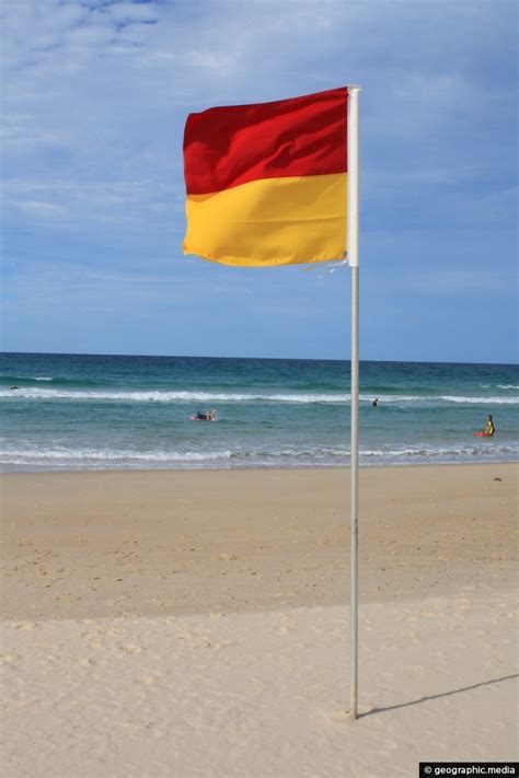 Patrolled Beach Flag in Australia - Geographic Media