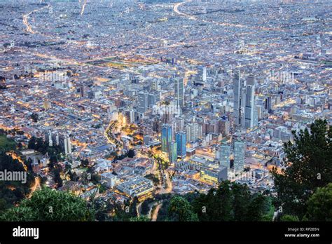 Colombia, Bogota, the Central Business District in the capital city at ...