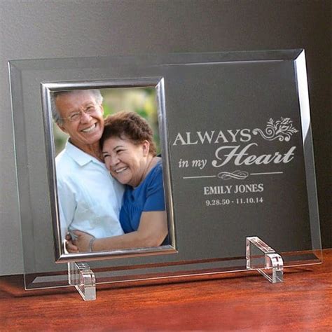 Personalized Memorial Photo Frame with Name and Poem