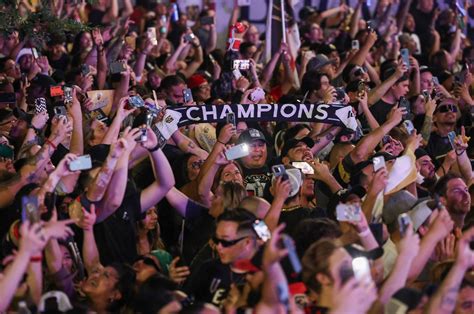 PHOTOS: Fans celebrate Golden Knights’ Stanley Cup win in massive Vegas ...