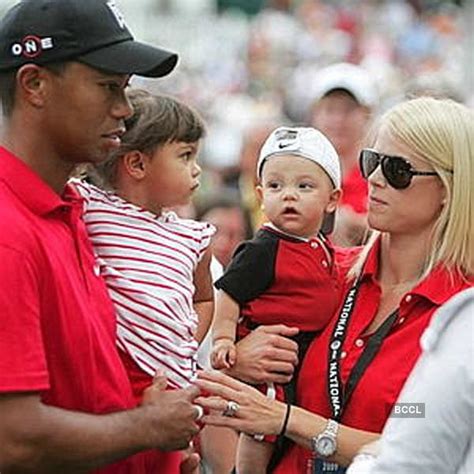 Tiger Woods with his daughter Sam Alexis Woods and son Charlie Axel ...