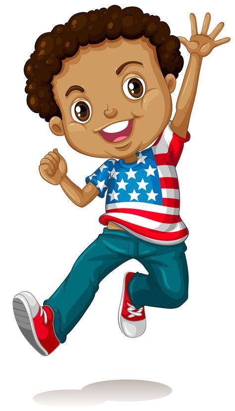 Cute African American Boy Cartoon Vector Character Af - vrogue.co