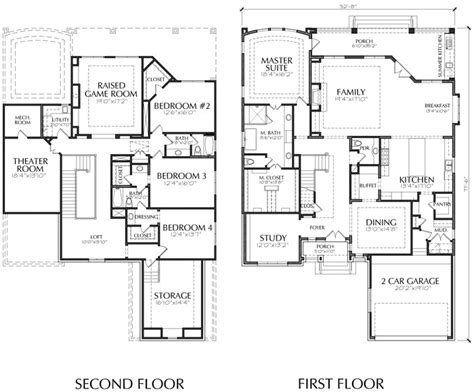 2 Story House Floor Plan With Dimensions - floorplans.click