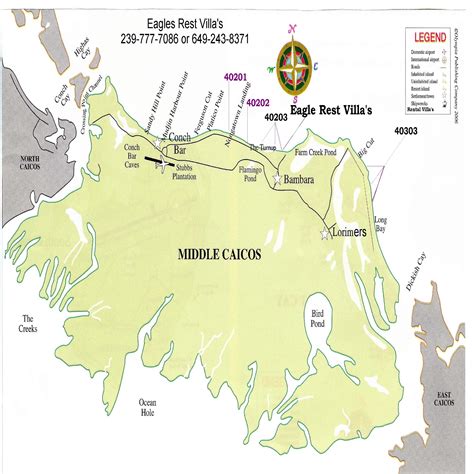 Middle Caicos Island map - Middle Caicos • mappery