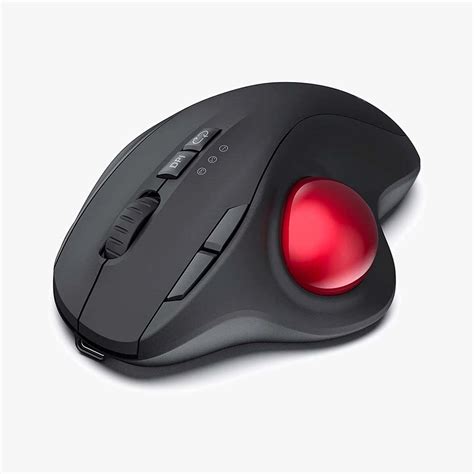 Rechargeable Ergonomic Mouse with Trackball – Leals Electronics