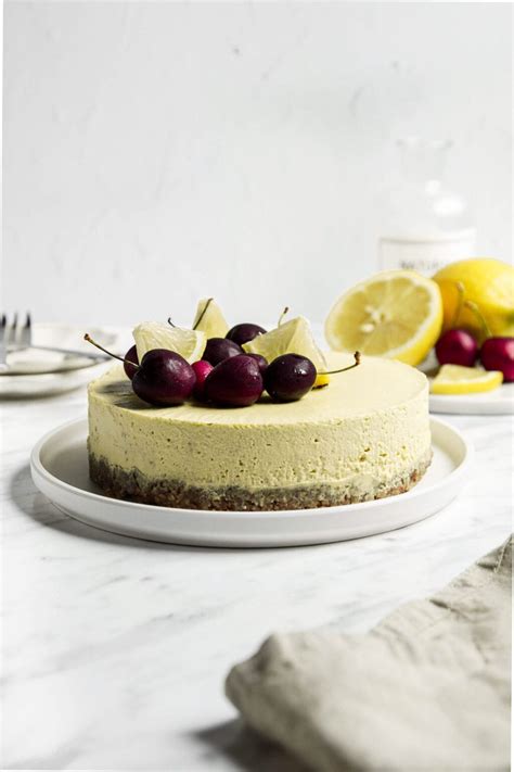 No-Bake Vegan Cheesecake - Running on Real Food