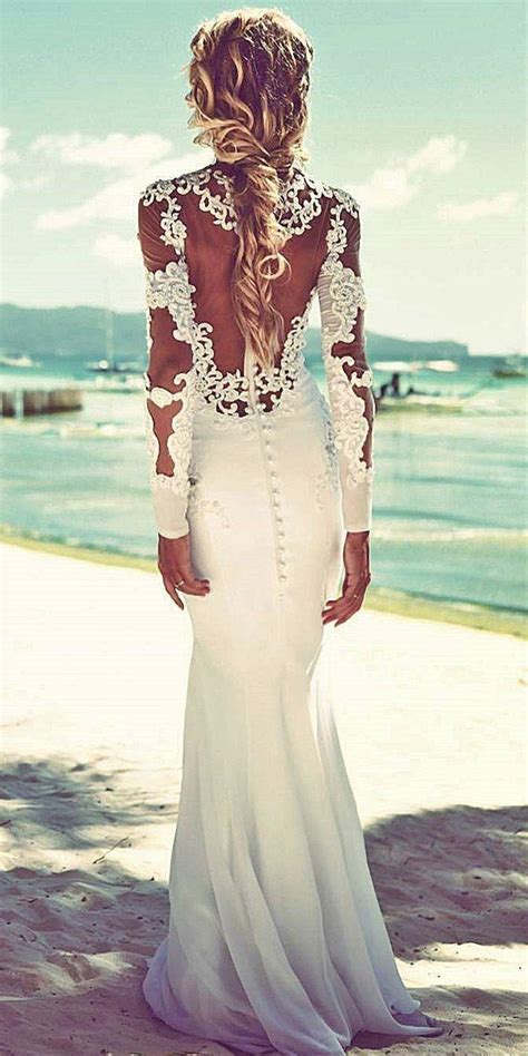 24 Beach Wedding Dresses Perfect For Destination Weddings #2664232 - Weddbook