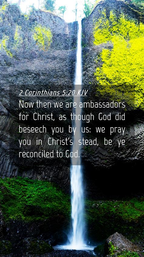 2 Corinthians 5:20 KJV Mobile Phone Wallpaper - Now then we are ambassadors for Christ, as though