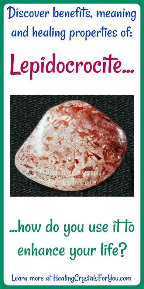 Lepidocrocite in Quartz Meaning Properties and Powers | Healing crystals for you, Crystal ...