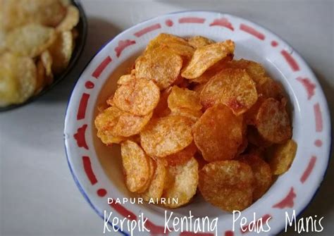 Resep Keripik Kentang Pedas Manis oleh Dapur Airin - Cookpad