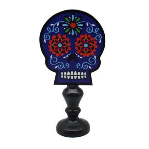 Holiday Home 12" Purple Skeleton on Stand Halloween Décor, 1 ct - Kroger