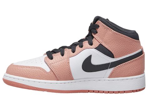 Air Jordan 1 Mid GS Pink Quartz 555112-602 Release Date - SBD