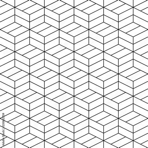 Seamless geometric pattern. Seamless geometric texture in op art design. Vector seamless pattern ...