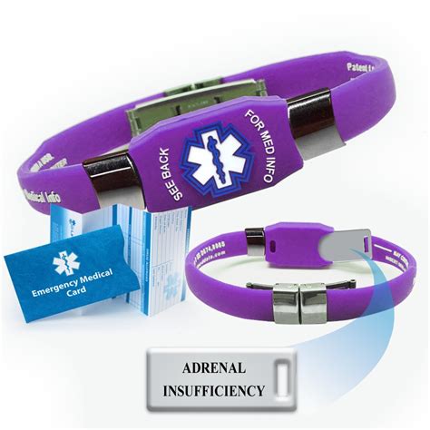 "Adrenal Insufficiency" ELITE Medical Alert ID Bracelet. Choose Color! - Walmart.com - Walmart.com