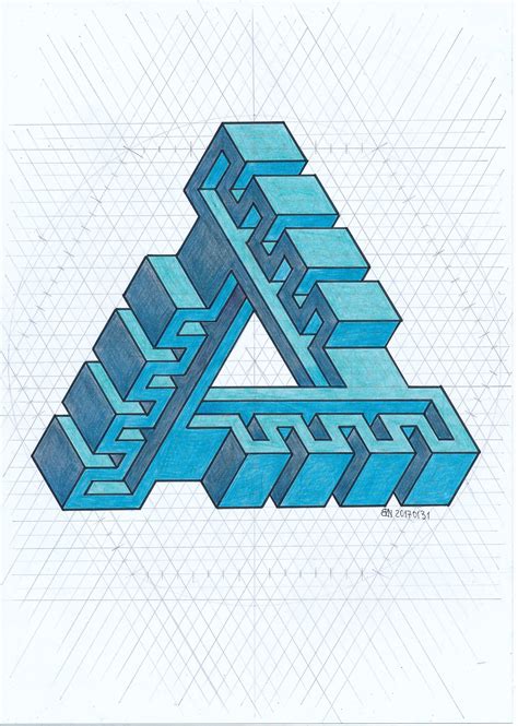 #impossible #isometric #penrose #triangle #Escher #oscarreutersvärd # ...