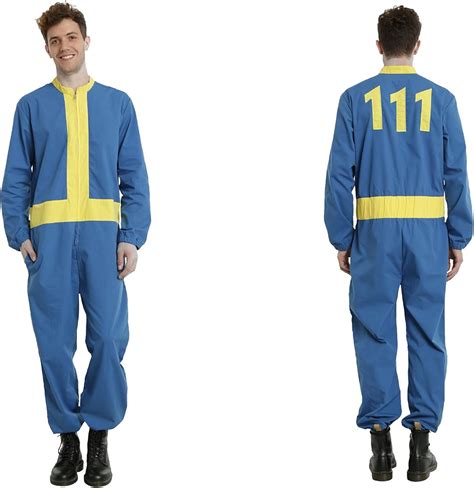 Bethesda Fallout Adult Vault 111 Jumpsuit Costume (XL (46-48)): Amazon.ca: Clothing & Accessories