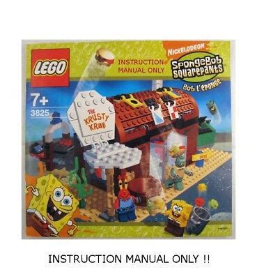 (Instructions) for LEGO 3825 - Spongebob Krusty Krab - INSTRUCTION MANUAL ONLY | eBay