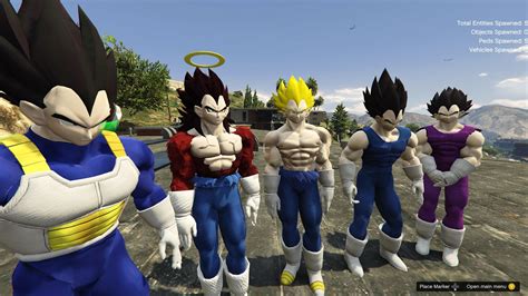 Dragon Ball Z - VEGETA - Regular & Battle Damage - retexture - GTA5 ...