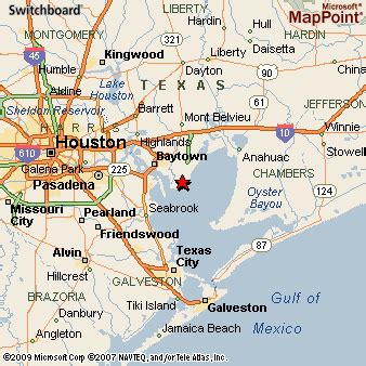 Beach City, Texas Area Map & More