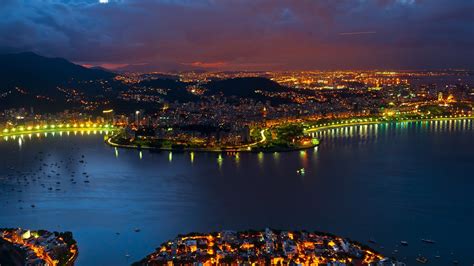 Rio De Janeiro Nightscape Wallpaper, HD City 4K Wallpapers, Images ...