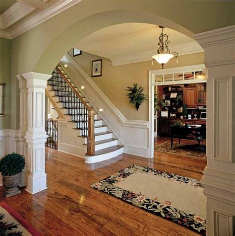 Colonial Revival interior stair | House Ideas | Pinterest | Colonial house interior, Colonial ...