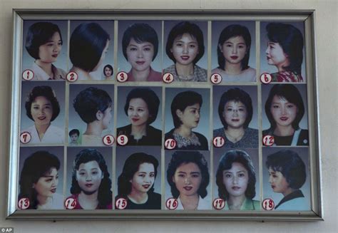 North Korean fashion women are 'encouraged' to choose from 18 officially sanctioned hairstyles ...