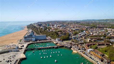 Aerial photography of Folkestone city, Kent, England — Stock Photo ...