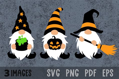 Halloween Gnomes Fall Gnome Clipart Graphic by GreenWolf Art · Creative ...