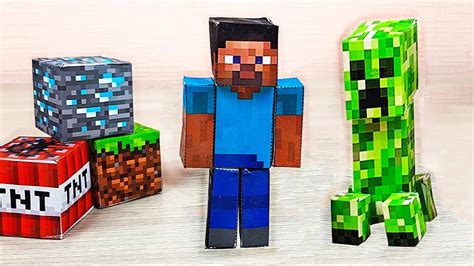 Minecraft Toys from Paper - Origami Papercraft Free Templates - Game 24 Giờ